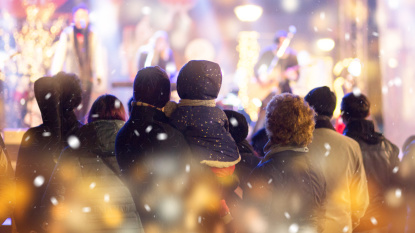 Publikum weihnachtliches Konzert