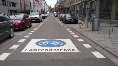 Fahrradstraße Hohenzollernstraße