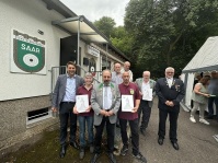 Am 06. Juli besucht OB Conradt die Feier zum 140. Jubiläum des Schützenvereins Scheidt 