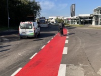 Untertürkheimer Straße Fahradstreifen