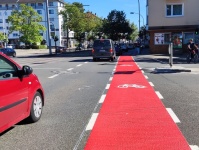 Lebacher Straße Radstreifen