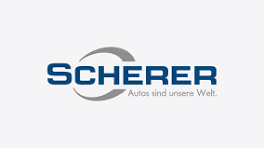 Logo: Scherer "Autos sind unsere Welt." Logo: Scherer "Autos sind unsere Welt."