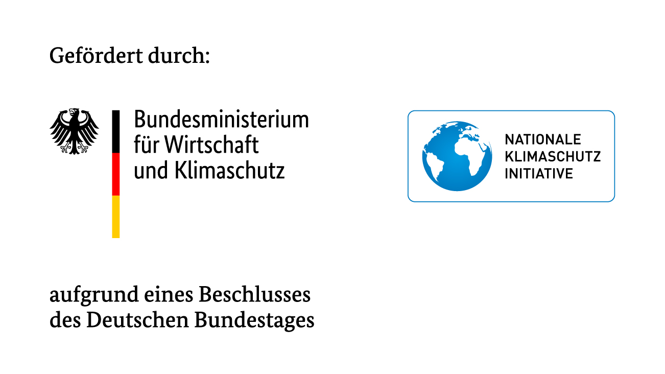 Gefördert durch das Bundesministerium für Wirtschaft und Klimaschutz und der Klimaschutz Initiative